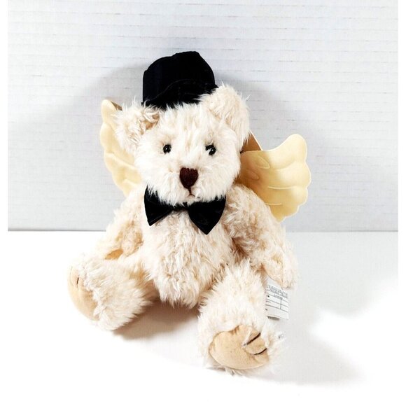 Russ Berrie White Groom Teddy Bear #1668 6in. Stuffed Animal - Picture 1 of 5